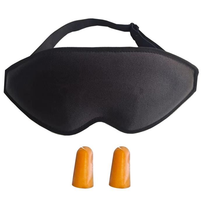 WEISHA Masque Sommeil oeil Bandeau Yeux 150 cm Noir