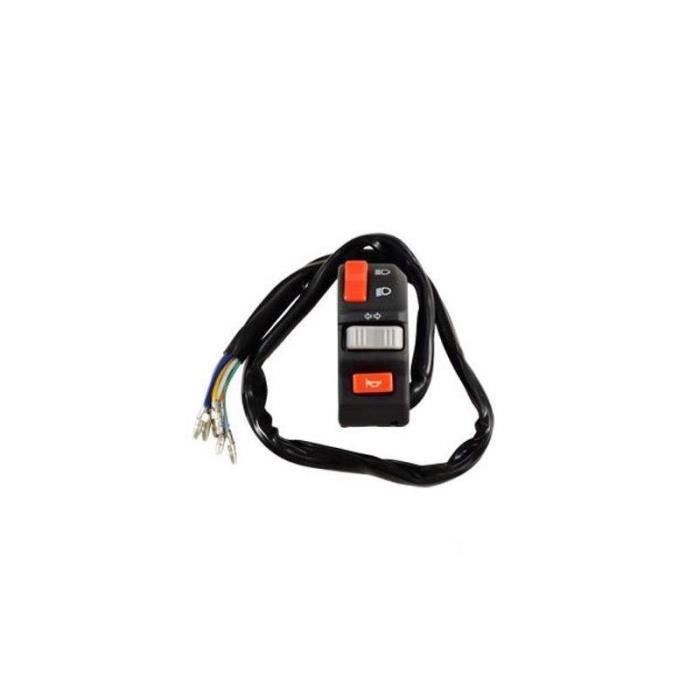 TUNR COMMODO//COMMUTATEUR CROSS UNIVERSEL NOIR AVEC BOUTON ON-OFF