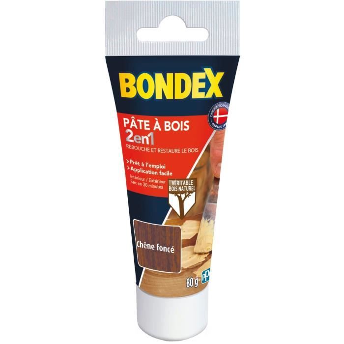 BONDEX Pâte à bois chene foncé - 0,80 Grs