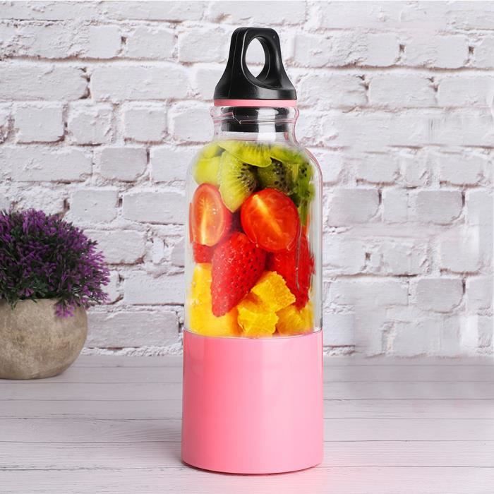 Zerodis Bouteille à smoothie 500 ML Électrique Presse-agrumes Tasse Portable Légumes Fruit Juice Maker Automatique Outil USB