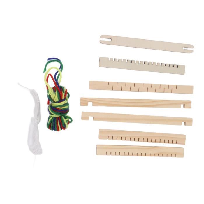 Métier à Tisser En Bois Pour Enfants - 18,5x29 Cm - Idéal Pour Débutants Et Projets Créatifs