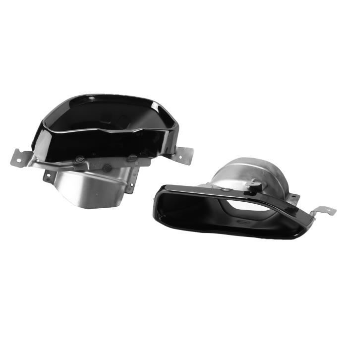 Embouts D'Échappement Noirs Pour Audi Q7 (2007-2011) - 2 Pièces En Acier Inoxydable - Look Sport & Protection - 6
