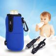Bleu Chauffe-biberon sac voiture Voyage Réchauffeur d'eau de lait Pour l'alimentation du bébé  -1