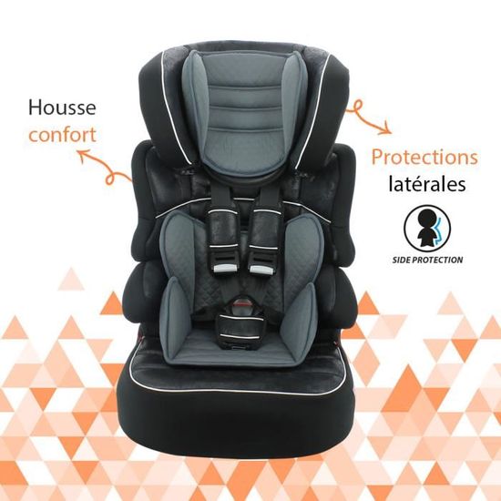 Si ge auto NANIA BELINE Bleu Protections lat rales Harnais