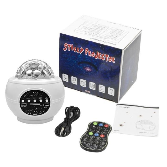 Projecteur D'Halloween à Motif Crâne - Lumière LED Rotative 360°, 3 Modes, Alimentation USB - 13