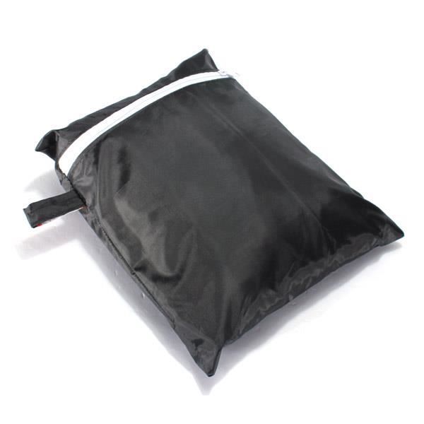 Housse Barbecue 145x61x117 Cm Noire - Protection Étanche Anti-UV Anti-Poussière Avec Corde De Serrage Ventée