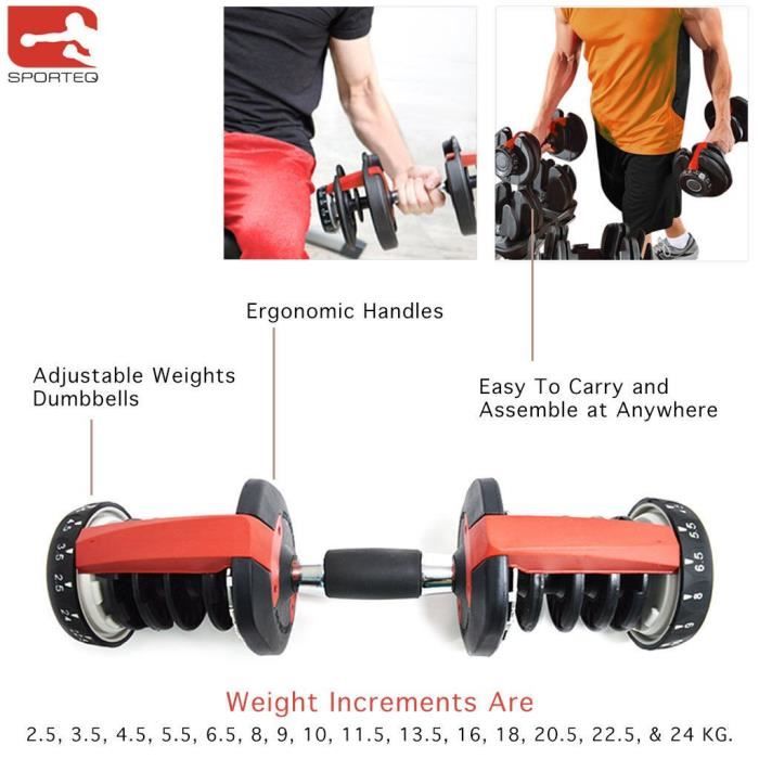 Sporteq shop adjustable dumbbells