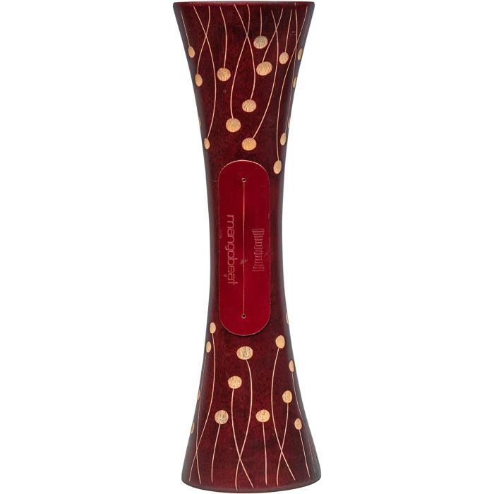 Enceinte Bois Naturelle Mangobeat « Bordeaux Perle » 25 Cm – Amplification Passive – Éco & Sans Électricité