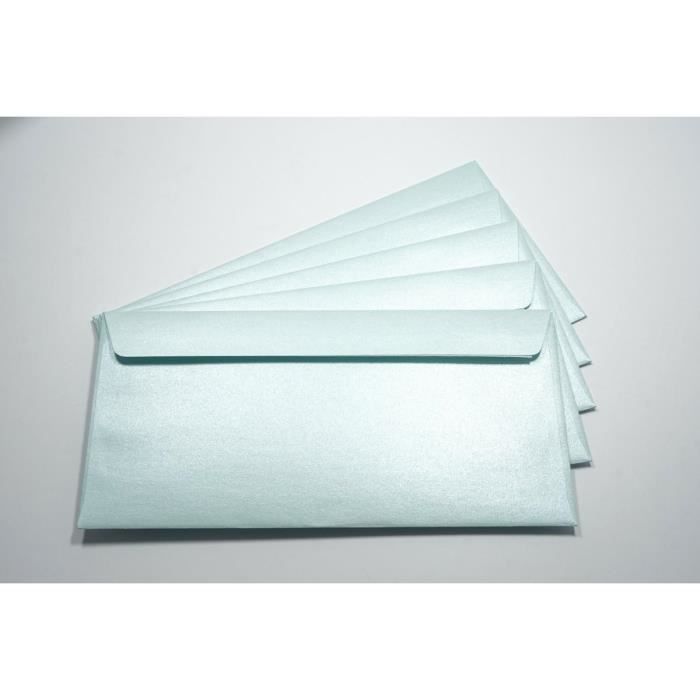 Netuno 25x sobres largos nacarados de color arena DIN DL 110x220mm 120g