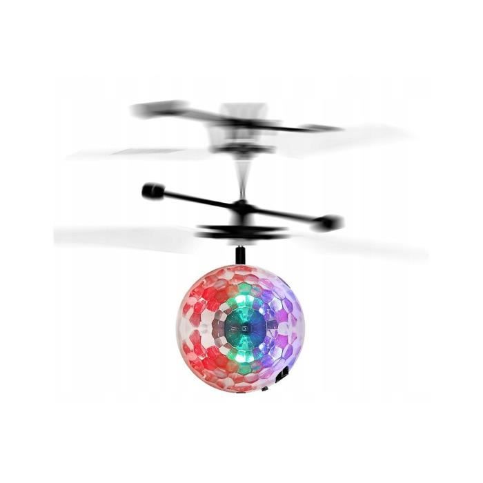 Tachan Boule Volante - Double Hélice, LED Colorées, Manette Ou Capteur Mains - Jouet Fun Pour Intérieur/extérieur