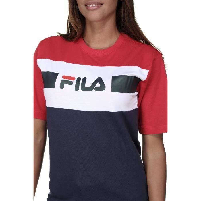 T shirt store fila rouge femme