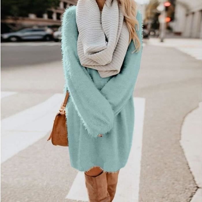 Robe pull best sale bleu ciel