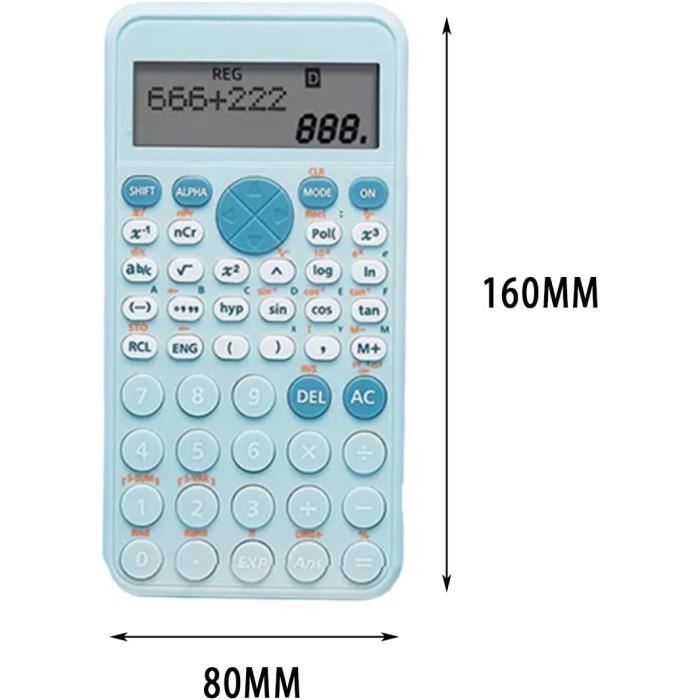Calculatrice Scientifique,Graphiques Calculator,2 Lignes