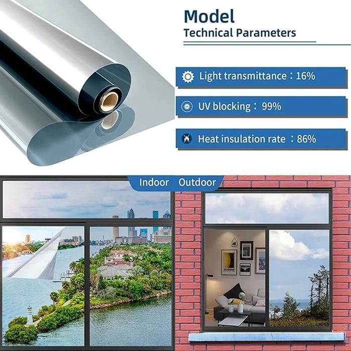 2Pcs Film de confidentialité adhésif pour fenêtre, effet miroir unidirectionnel pour verre, protection solaire résistant à la chaleur, 30* 200cm | Leroy Merlin 2Pcs Film de confidentialité adhésif pour fenêtre, effet miroir unidirectionnel pour verre, protection solaire résistant à la chaleur, 30* 200cm | Leroy Merlin