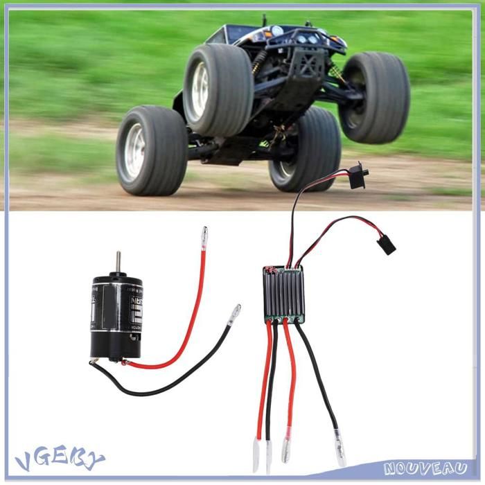 Moteur De Voiture RC 540 Moteur Brossé 360A ESC - Tbest - Modèle Tamiya