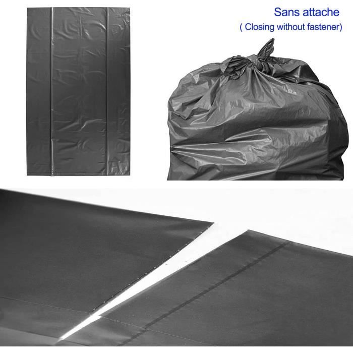 Sac Poubelle 130L Noir ultra résistant, Sacs en Plastique Recyclés par Lot  de (9 Paquet de 5 Sac couleur aléatoire))[1] - Cdiscount Au quotidien