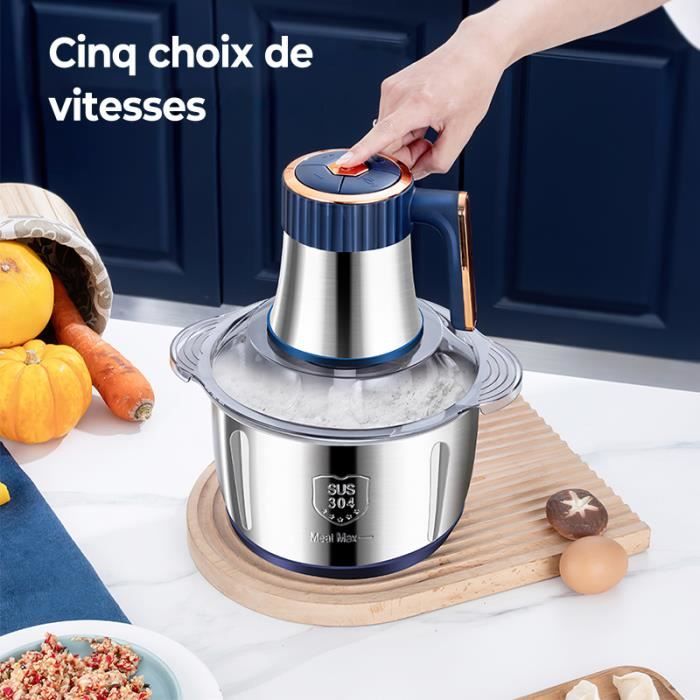 Mini Hachoir Électrique Avec Lames En Inox Mixpod500 Kitchencook - Hachoir  - Mini hachoir BUT