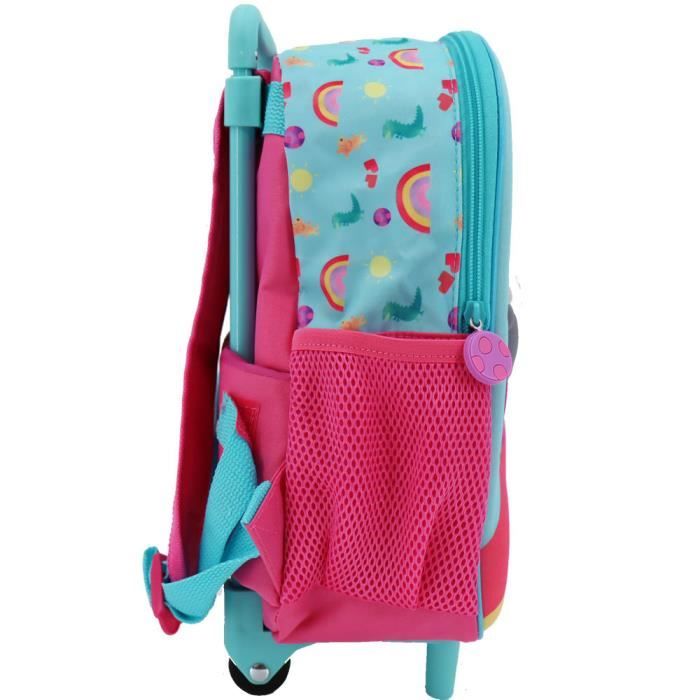 Sac a dos a roulettes PEPPA PIG Sunny 3D 36 CM Maternelle Mixte Bleu Cdiscount Bagagerie Maroquinerie
