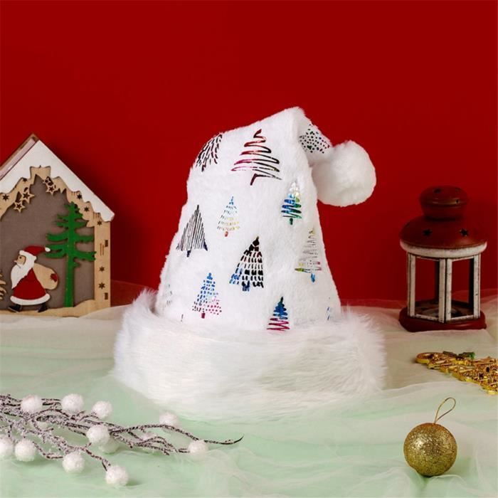 Chapeau de PèRe NoëL Chapeau de PèRe NoëL en Vrac avec Flocon de Neige Doré Chapeaux de Vacances