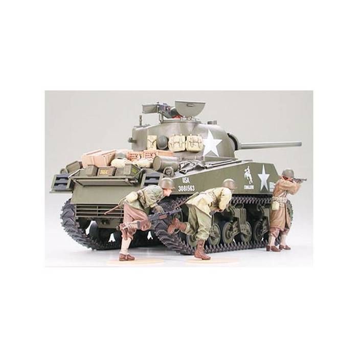 Tamiya 35250 – Maquette Char Sherman M4A3 75mm – Échelle 1/35 – Modèle WWII – Dès 14 Ans