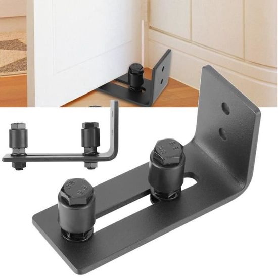 Guide de Rouleau dacier au Carbone R/églable de Plancher de Mur Guide de Plancher Inf/érieur pour Fond de Porte de Grange