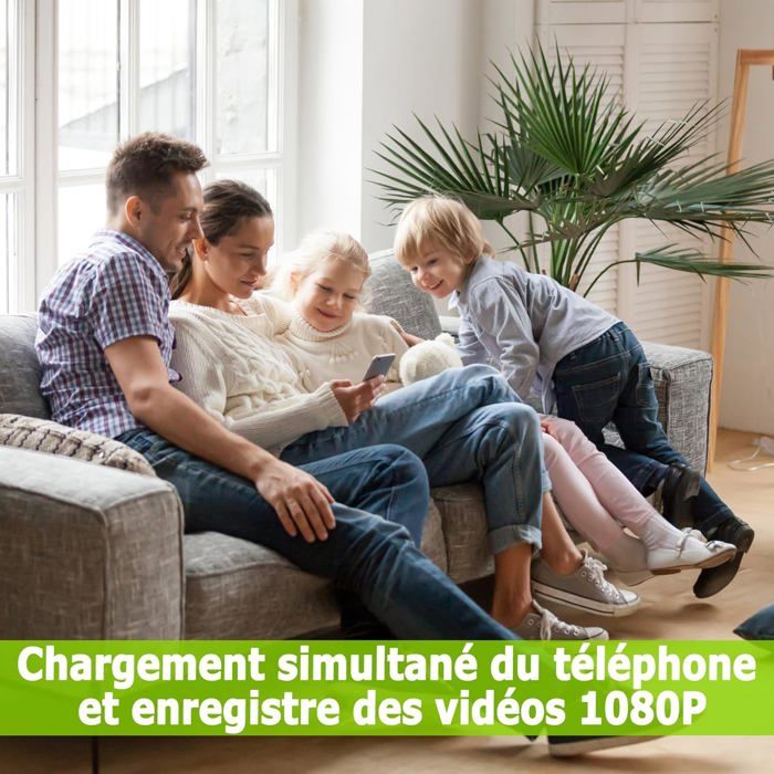 Mini Caméra Espion Sauron Sécurité 1080p IP WiFi Sans Fil - Intérieur/extérieur