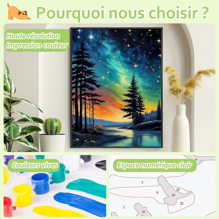 Mafenr Art Bœuf Peinture Numero Adulte, Bœuf Kits de Peinture au Numéro Mafenr Art Bœuf Peinture Numero Adulte, Bœuf Kits de Peinture au Numéro