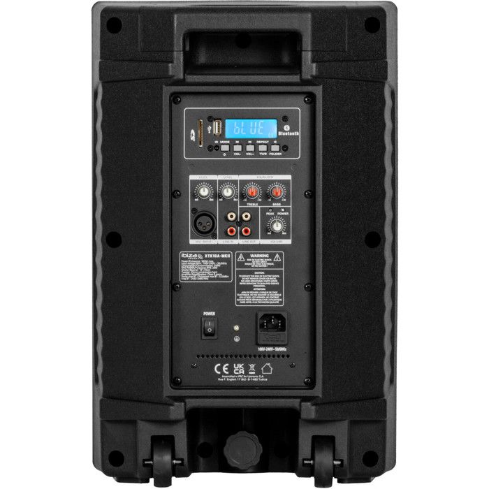 Diffusore Attivo Ibiza XTK10A-MKII 10" 300W | Bluetooth, USB, SD, TWS E Maniglia Con Ruote | Per Feste, Eventi E Karaoke