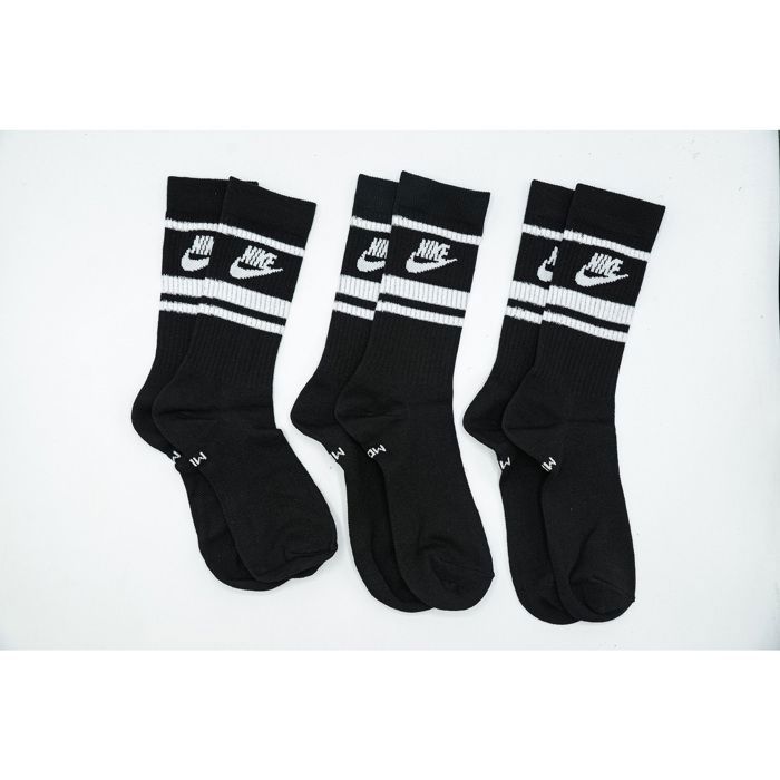 Nike Lot de 6 paires de chaussettes pour enfant Noir/blanc/gris