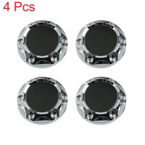 4 Capuchons Centre Moyeu Universels 52/56 Mm - Cache-Moyeux Argent Pour Jantes Alliage