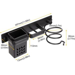 Support Mural Pour Fer à Friser Et Prise - Acier Inoxydable, 2 Supports De Chaque, Pour Salle De Bain Propre