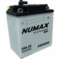 Batterie moto Numax Standard avec pack acide 6N6-3B 6V 6Ah 40A-0