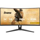 Ecran PC Gamer incurvé - IIYAMA - 34" - 240Hz - Dalle VA - 0.4ms - Réglable en hauteur - G-Master GOLD PHOENIX