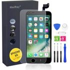 WEIRAY Écran iphone pour iPhone 6s Noir Vitre LCD Ecran Assemblé avec Bouton Home, Capteur de Proximité, Écouteur, Caméra