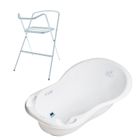 MON MOBILIER DESIGN Baignoire bébé thermomètre Blanc Lapin 86 cm + Pied