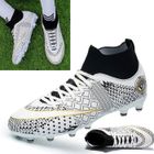 AZWIX Chaussures de Football Garçon Chaussures de Football Enfants Chaussure Foot Crampons Chaussures d'Entraînement de Football,blanc