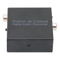 Fdit Adaptateur coaxial optique Convertisseur audio optique vers coaxial Commutateur bidirectionnel SPDIF numérique optique coaxial
