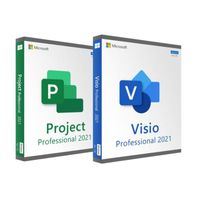Microsoft Visio + Project 2021 Professionnel - Clé licence à télécharger