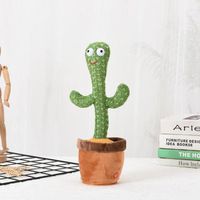 SHOP-STORY - CACTUS GRINGO : Peluche Cactus 35cm qui Danse, Chante et Répète