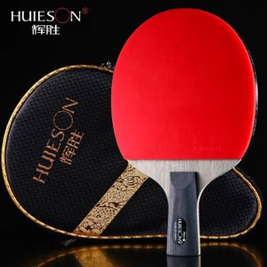TABLE TENNIS DE TABLE Huieson KOTO-Lame de tennis de table ALC Pro 9 Star,couche intérieure suface,pagaie de ping-pong avec feuille de - Short CS Grip