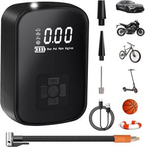 Compresseur à Air Portatif, HOTO Gonfleur Pneus Voiture Pro,120PSI
