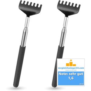 Gratte-dos Télescopique En Acier Inoxydable - Longueur Réglable 21 à 68 Cm