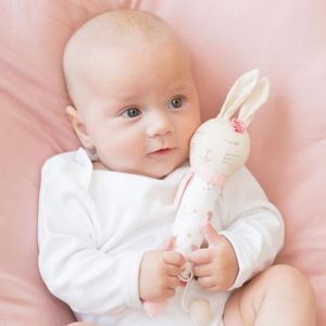 HOCHET Hochet - Lapin - Rose et beige - Coton - Pour bébé