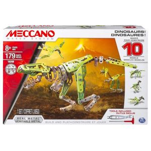 Jouet d’assemblage de dinosaure avec lanceur de flèches 3 Pack De blocs de  construction de dinosaures et boîte de rangement Bons cadeaux pour les