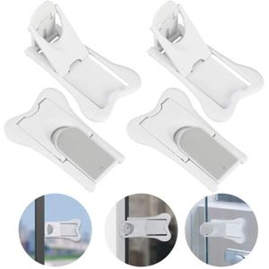 Placard Bébé Verrouillage Sécurité Bloque Porte Porte de Douche FenêTre Coulissante pour BéBé et Animal de Compagnie Weiming 2 Pcs Bloque porte coulissante 