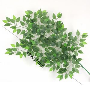 FLEUR ARTIFICIELLE 49po Vert - sans marmite - Grandes plantes artific
