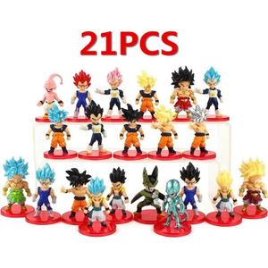 FIGURINE - PERSONNAGE 21 pièces Dragon Ball Z figurines d'anime jouet fi