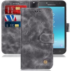 JAWSEU Compatible avec Samsung Galaxy J2 Pro 2018 Coque Portefeuille PU Étui Cuir à Rabat Pochette Magnétique Mode Retro Fleur Motif Ultra Mince Stand Leather PU Flip Wallet Case,Bleu 