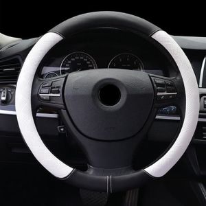 FREESOO Couvre Volant Voiture Respirante Antid/érapante Housse de Volant de Voiture pour Voiture//Camion//SUV Noir et Rouge 38cm