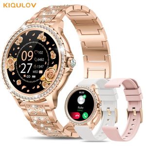 Montre Connectée Femme avec Appel Bluetooth 5.0/Numérotation, Smartwatch  Compatible Samsung Huawei Xiaomi Android iOS Podometre Montre Sport  Cardiofrequencemetre Etanche IP67 GPS Partagé (Or) : : High-Tech